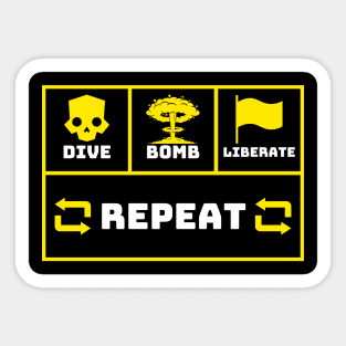 Helldivers 2 repeat Sticker